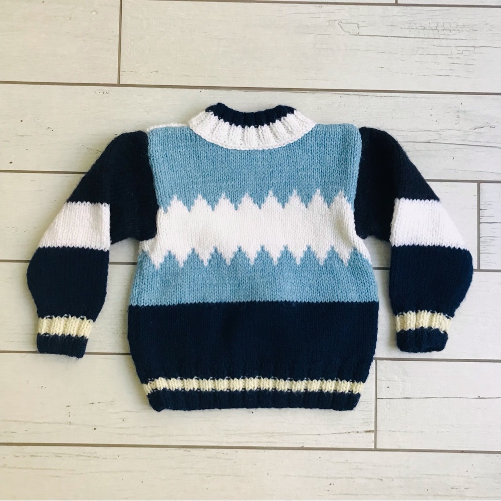 Hand Knit Sweater 2T - Picture 4 of 4